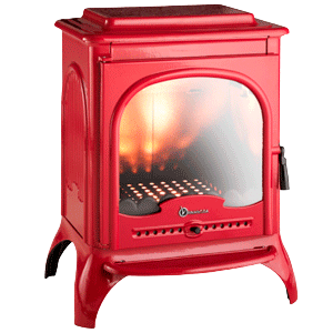 Печь-камин SEVILLE эмаль красный