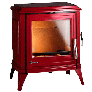 Печь-камин SEDAN M красная эмаль