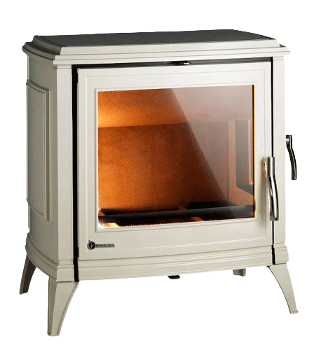 Печь-камин SEDAN L эмаль слоновая кость