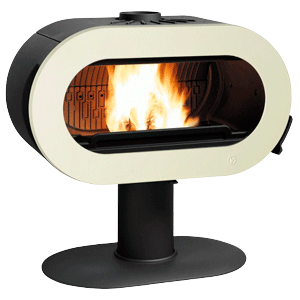 Печь-камин FIFTY SUR PIED эмаль слоновая кость
