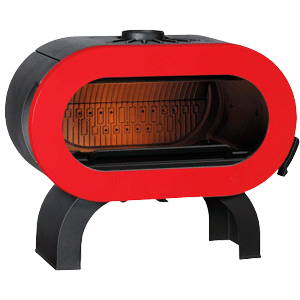 Печь-камин FIFTY SUR ARCHE эмаль красная